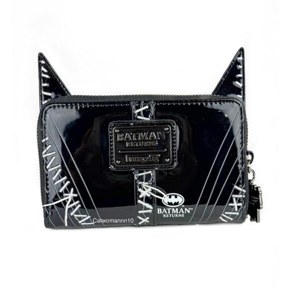 Loungefly Batman Catwoman Mini Backpack & Wallet - Exclusive Limited Edition NWT - Picture 4 of 7